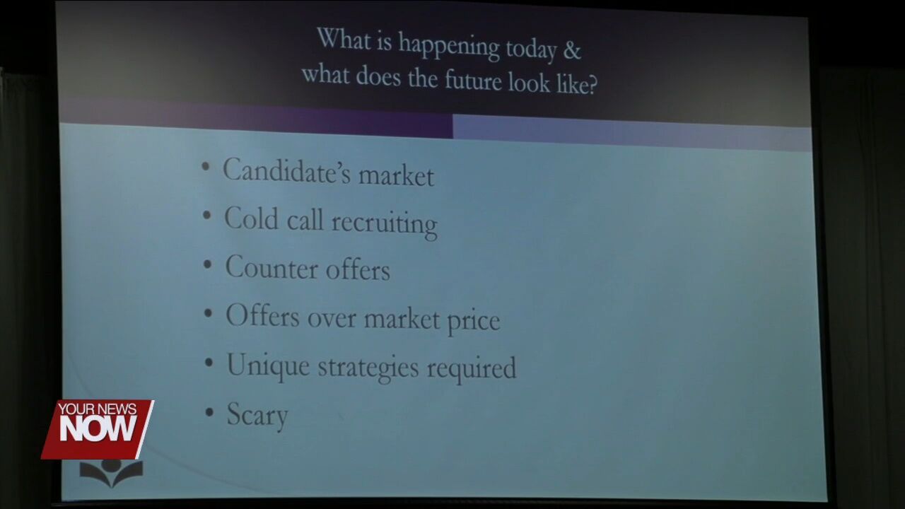 Local recruiter discusses hiring trends at this month's Wake, Rattle, and Roll breakfast